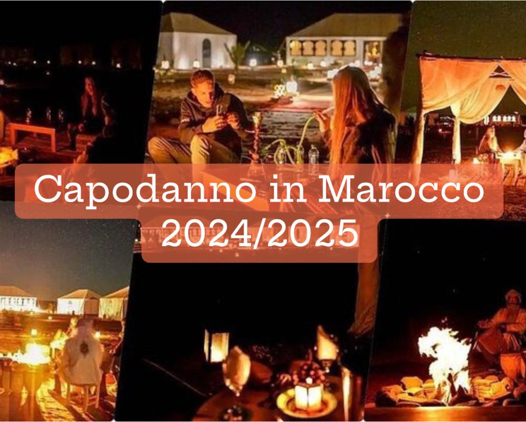 Cerchi un modo diverso per festeggiare il Capodanno? Il Marocco è la destinazione perfetta per accogliere il nuovo anno in modo magico. Con la sua cultura affascinante, paesaggi mozzafiato e la calorosa ospitalità del suo popolo, trascorrere il Capodanno in Marocco 2024/2025 con ZagoraExperience sarà un’esperienza indimenticabile.